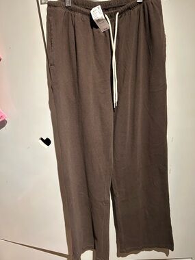 Pacsun John Galt Brown Autumn Tie Baggy Sweatpants